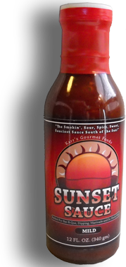A new bottle of sunset sauce